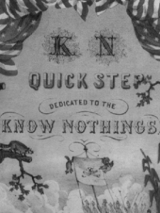 Portada de la partitura, “KN Quick Step”