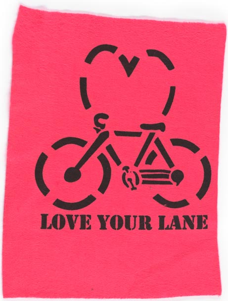 “Love Your Lane” Stencil