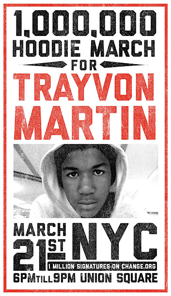 Trayvon Martin 포스터를 위한 1,000,000 Hoodie March