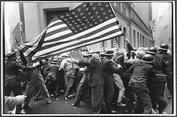 Manifestation pro-guerre du Vietnam, New York, 1970