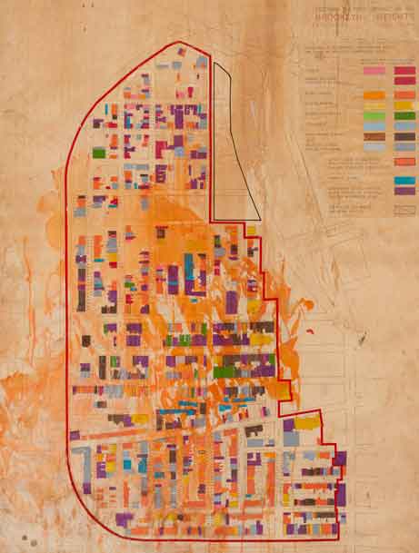 Hand-drawn Map Of Brooklyn Heights