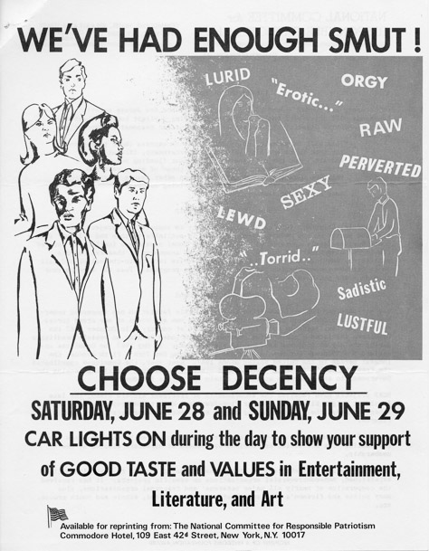 Flyer, “Choose Decency”