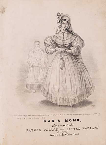 Maria Monk/père Phelan/bébé Phelan