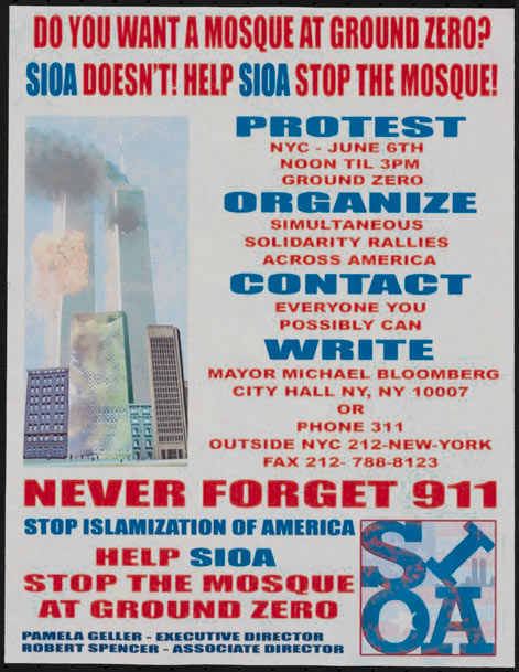 Flyer, “Do You Want A Mosque At Ground Zero?” 