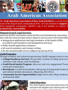 Arab American Association Of New York Flyer