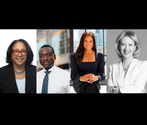 Headshots of Christina Swarn, Yusef Salaam,Soledad O’Brien, and Lucy Lang