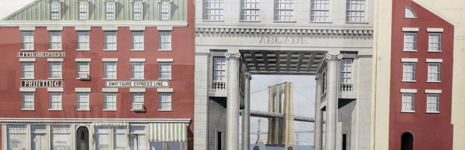 Richard Haas Maquette from Lower Manhattan
