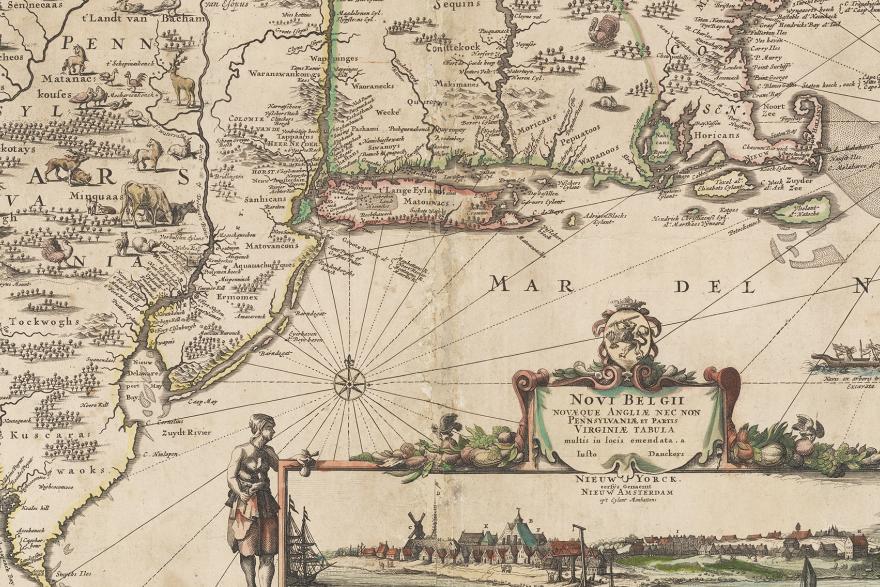 A map of New York by Justus Dankerts from 1682