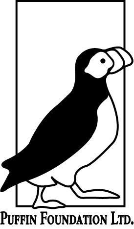 Drawing of a penguin with Puffin Foundation LTD written below