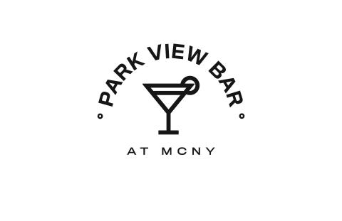 Drawing of a Martini glass with an arch that says Park View Bar