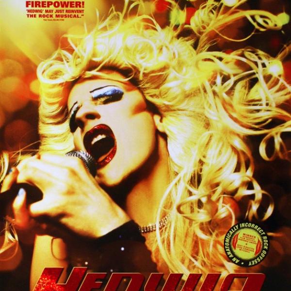 Movie poster for Hedwig and the Angry Inch. 