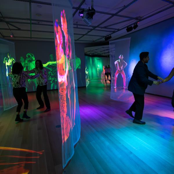 People dancing in the Museum of the City of New York