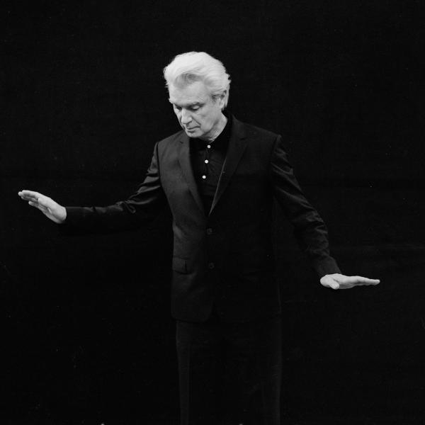 David Byrne (black and white photo)