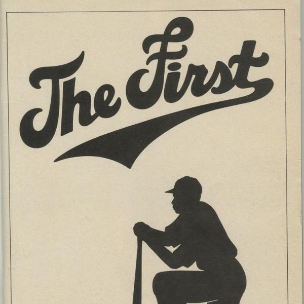 Programa de teatro da Playbill para The First, 1981 no Teatro Martin Beck.