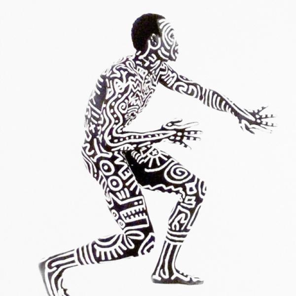 Keith Haring Body Paint