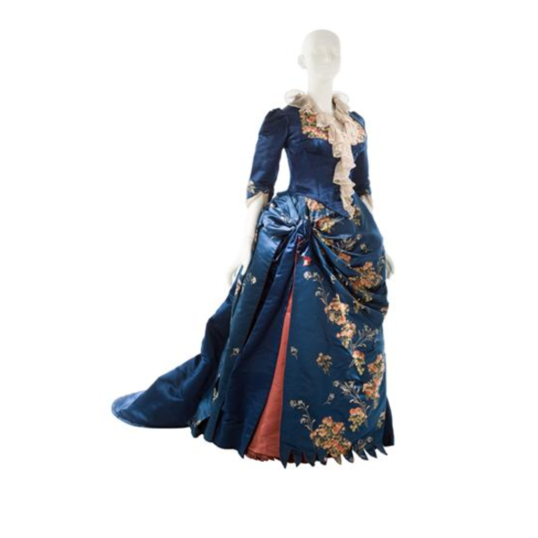Blue gown from the Gilded Age