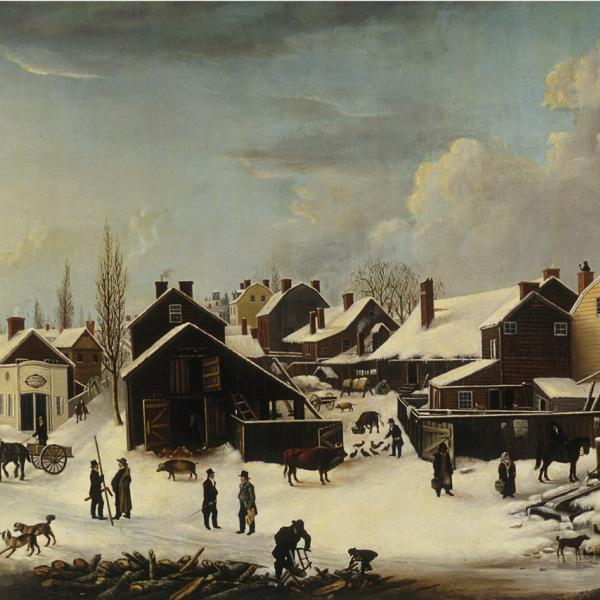 Louisa Ann Coleman, Winter Scene in Brooklyn, New York, 1817-1820, 1853. Museum of the City of New York. 53.2.