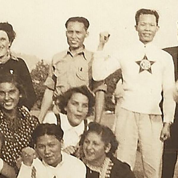 Les membres de l'Alliance chinoise de blanchisserie à main à Bear Mountain ca. Années 1930-1940, Collection De Betty Yu