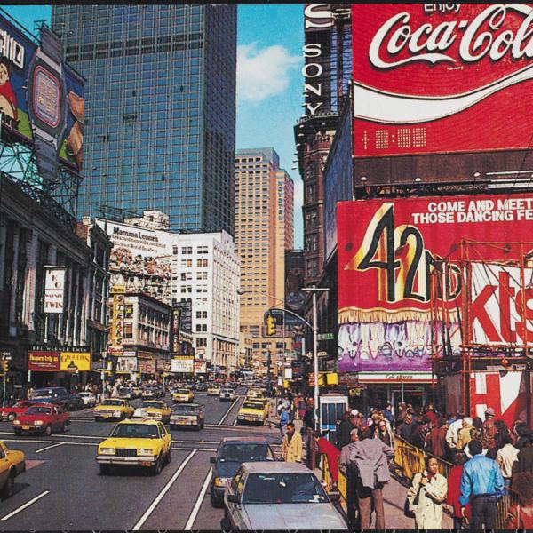 Alfred Mainzer (sem datas). [Times Square], ca. 1980. Museu da cidade de Nova York. F2011.33.149