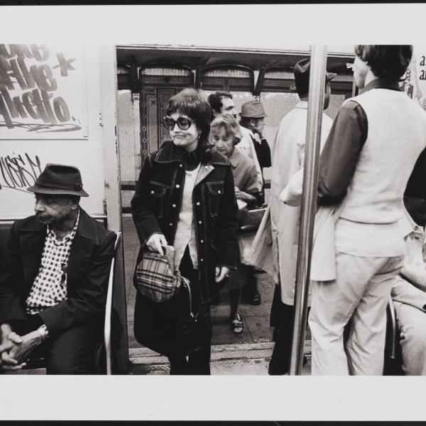 Leland Bobbé, Subway [Voice of the Ghetto], 1974. Archival pigment print. Gift of the photographer. 2016.10.7.