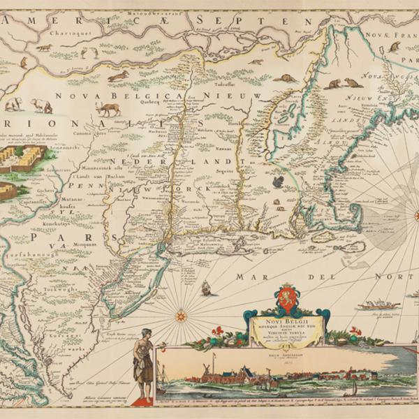 Map of New Amsterdam 1623