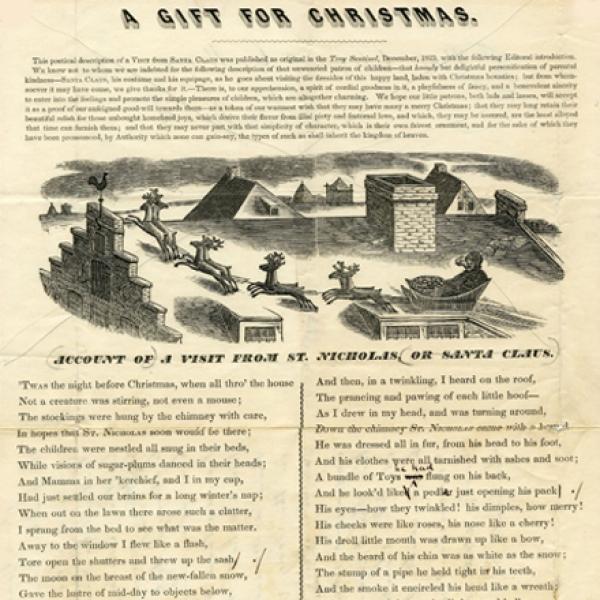 N. Tuttle. Account of a visit from St. Nicholas, or Santa Claus. Museum of the City of New York. 54.331.17