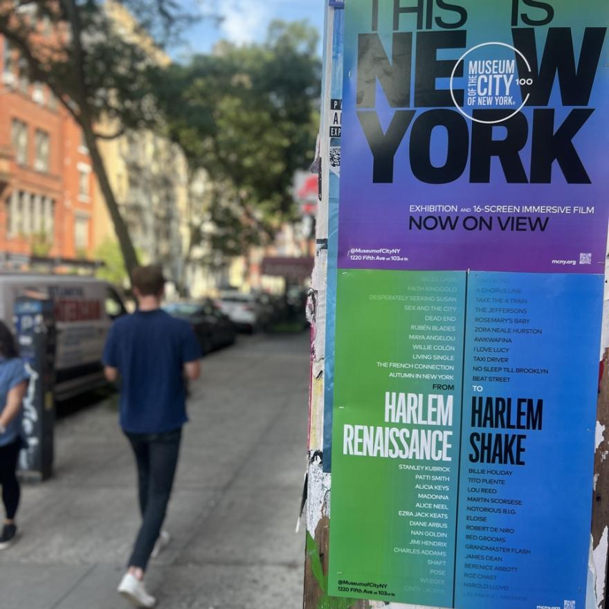 Wild postings for the exhibition "This Is New York"