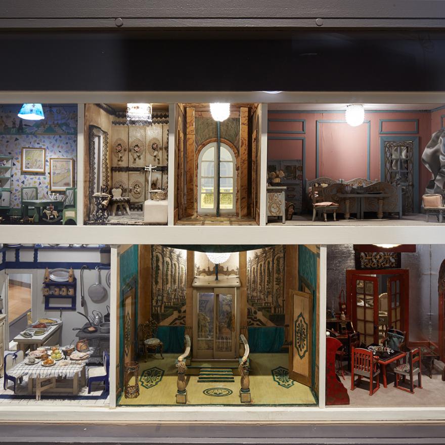 Image of the Stettheimer Dollhouse exhibition at the Museum of the City of New York