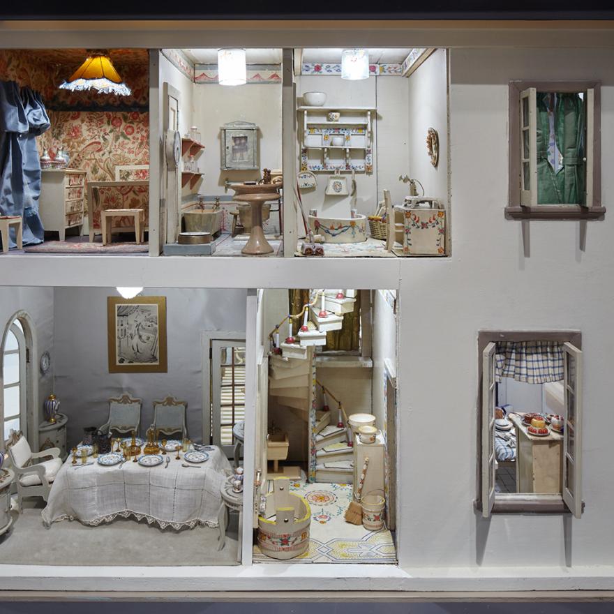 Image of the Stettheimer Dollhouse exhibition at the Museum of the City of New York