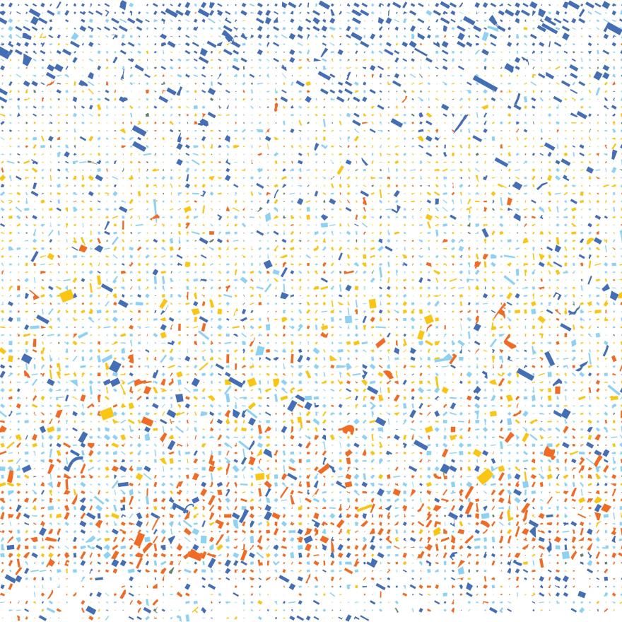 La visualisation des secteurs de recensement à New York a été réorganisée du revenu du ménage le plus élevé au plus faible.