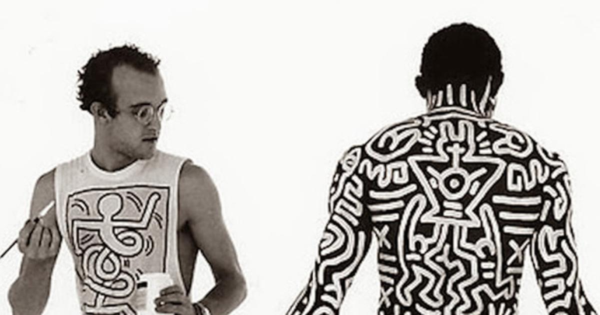 Keith Haring Body Paint with Laolu Senbanjo.