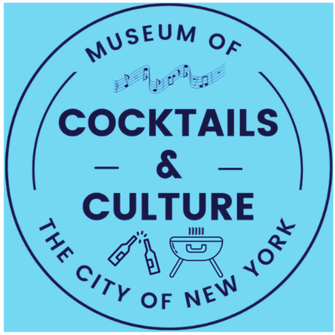 Cocktails & Culture logo (Blue)