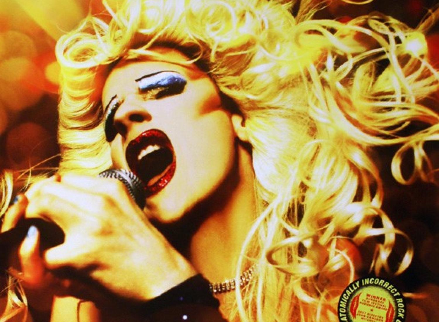 Movie poster for Hedwig and the Angry Inch. 