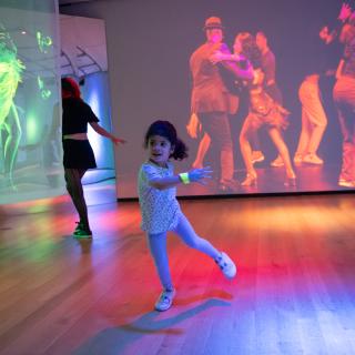Child Dancing on Dance Floor of Urban Stomp