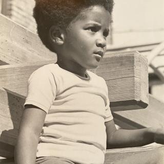 Una foto de la infancia de Lynn Nottage