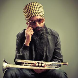 Photo of Sonny Singh with his trumpet